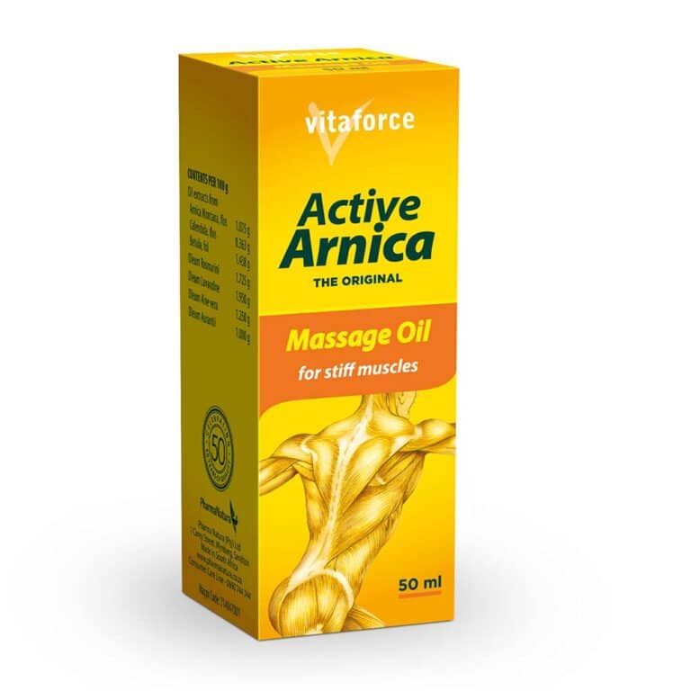 VitaForce Active Arnica Massage Oil Niche Vitality
